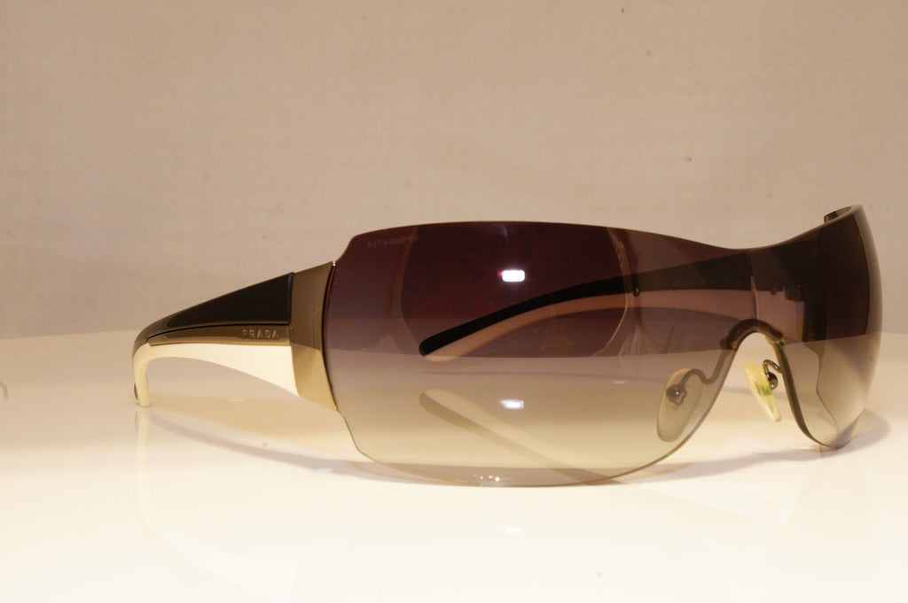 PRADA Mens Womens Designer Sunglasses Black Shield SPR 54G 761-5D1 19909