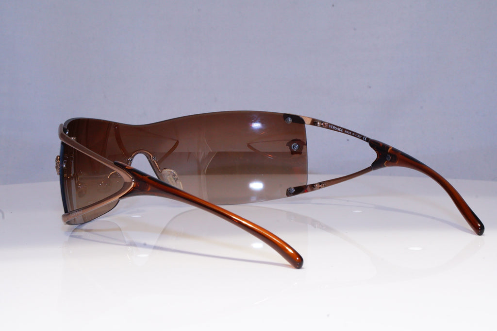 VERSACE Womens Designer Sunglasses Brown Shield EDGE LENSE 2052 1169/13 19906