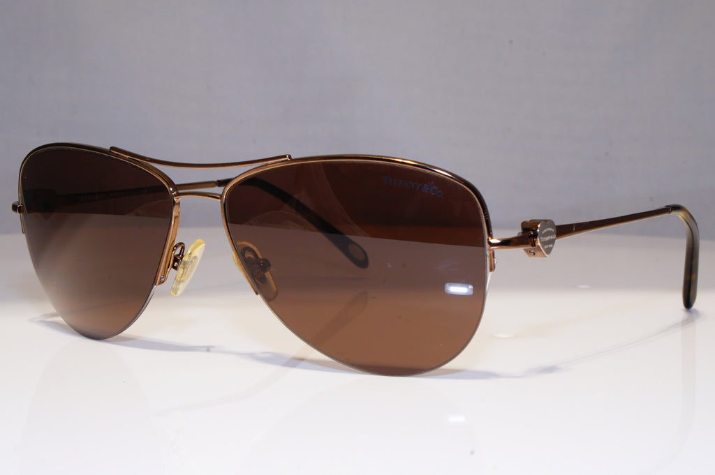 TIFFANY & CO Womens Boxed Designer Sunglasses Brown Pilot TF 3021 6033/3G 22210