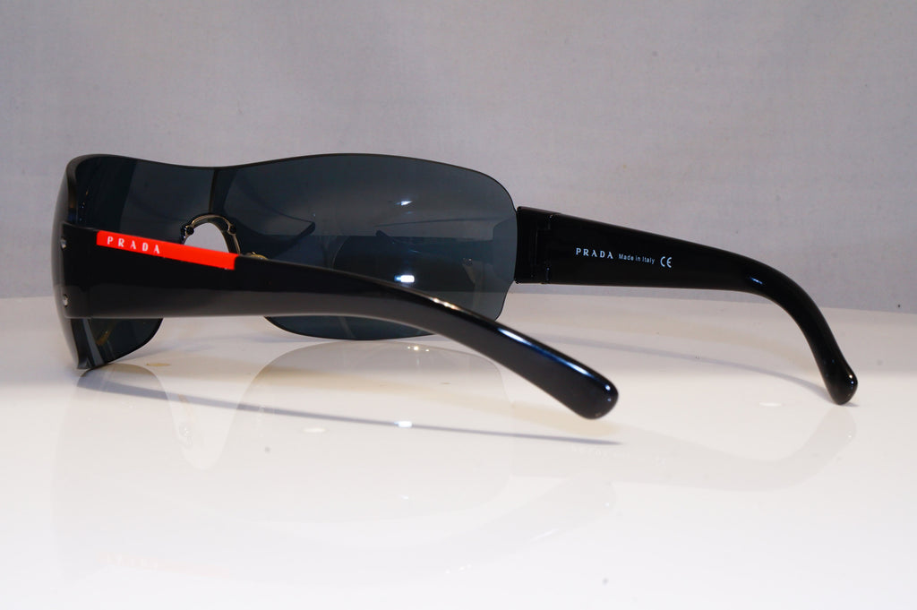 PRADA Mens Designer Sunglasses Black Shield SPS 07F 1AB-1A1 22179
