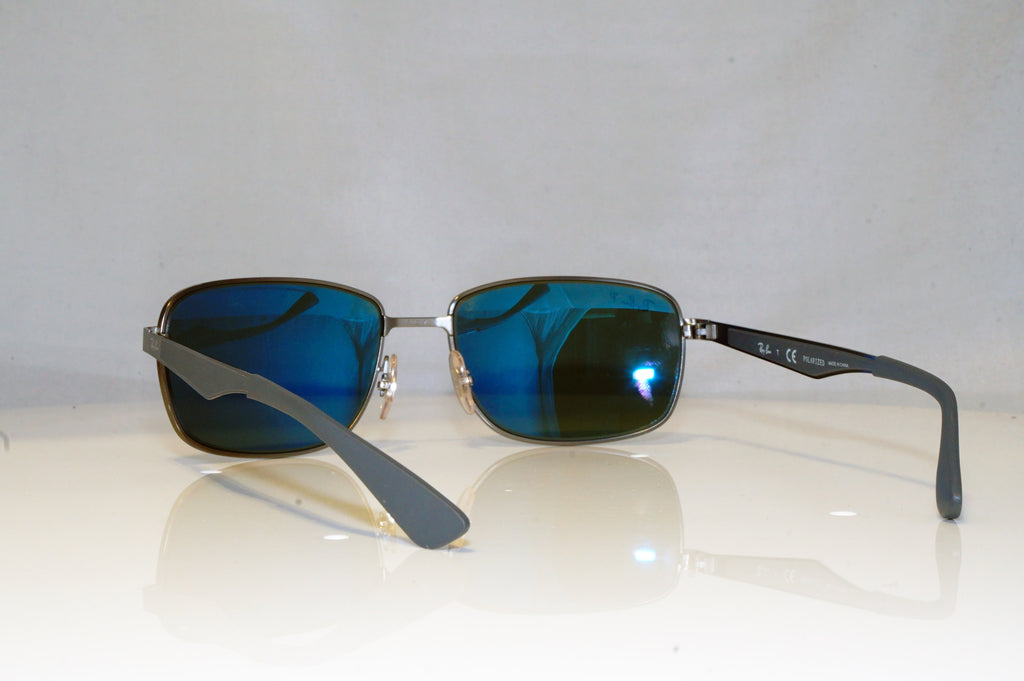 RAY-BAN Mens Polarized Designer Sunglasses Grey Rectangle RB 3529 029/9A 17749