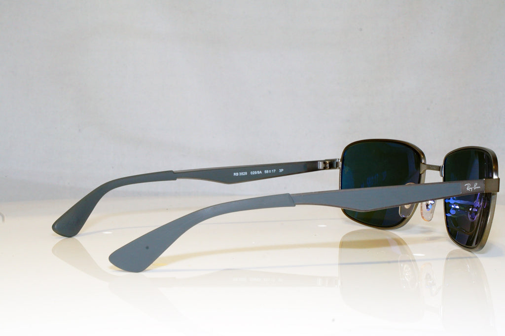 RAY-BAN Mens Polarized Designer Sunglasses Grey Rectangle RB 3529 029/9A 17749