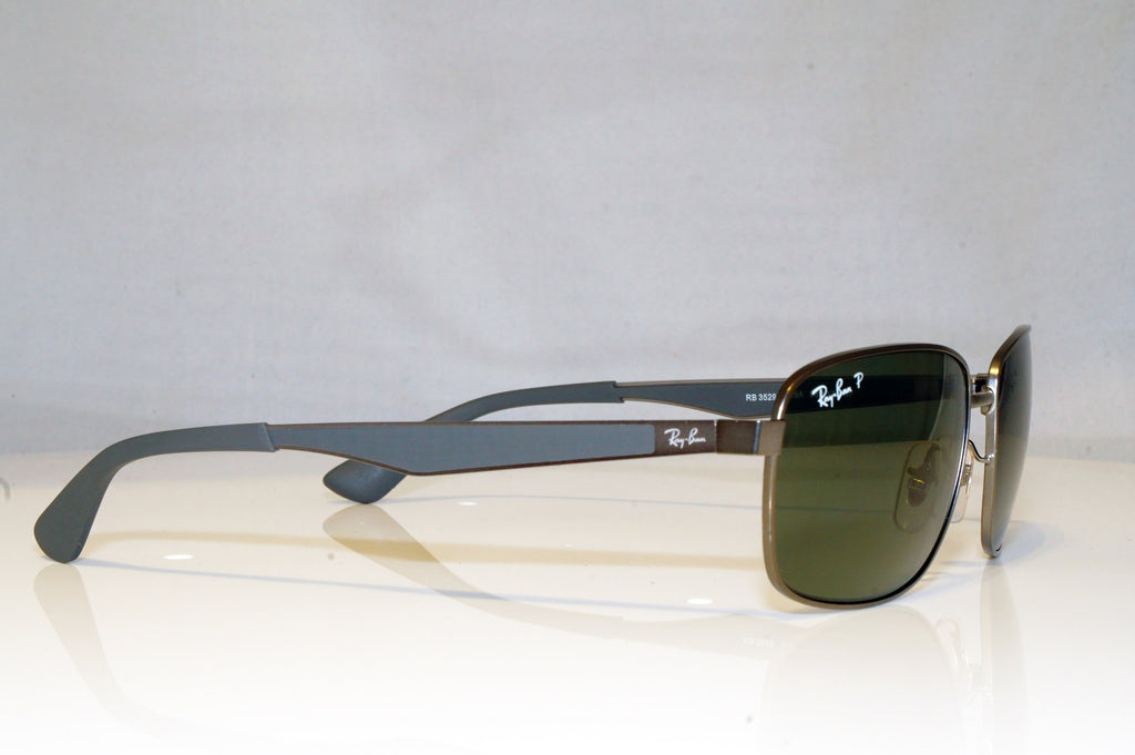 RAY-BAN Mens Polarized Designer Sunglasses Grey Rectangle RB 3529 029/9A 17749