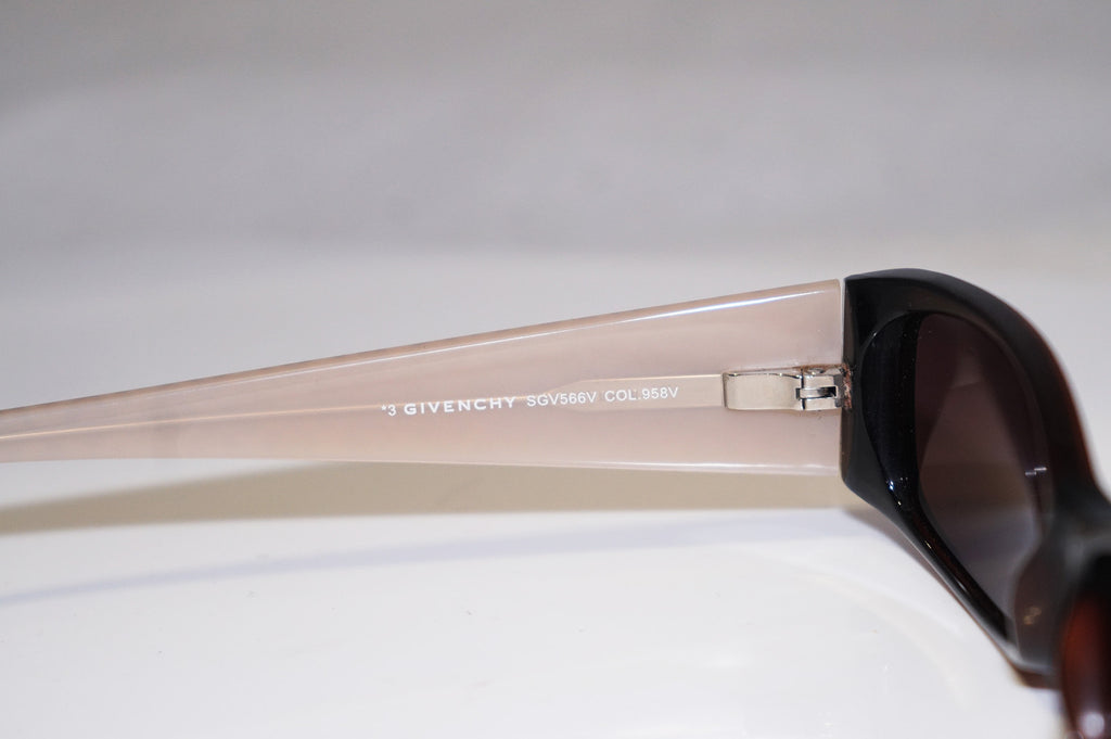 GIVENCHY New Womens Designer Sunglasses Brown Rectangle SGV 566V COL 958V 15521