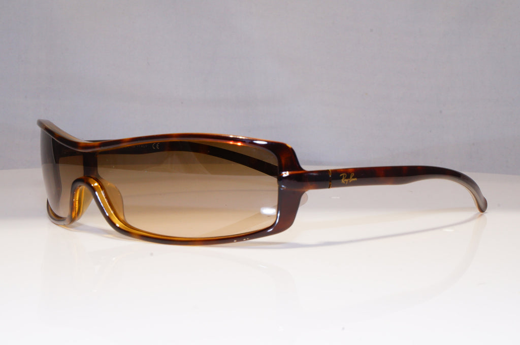 RAY-BAN Mens Vintage 1990 Designer Sunglasses Brown Shield RB 4071 642/13 22200