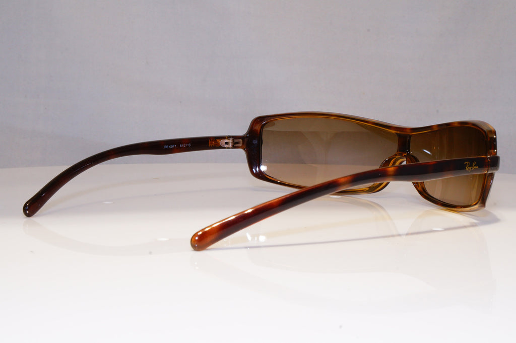 RAY-BAN Mens Vintage 1990 Designer Sunglasses Brown Shield RB 4071 642/13 22200