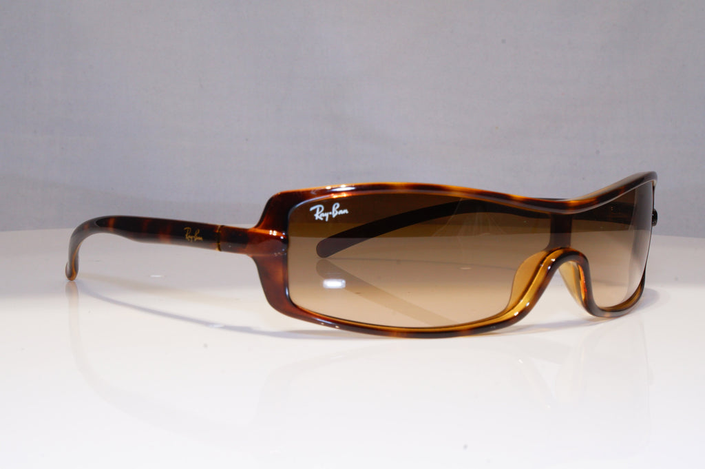 RAY-BAN Mens Vintage 1990 Designer Sunglasses Brown Shield RB 4071 642/13 22200