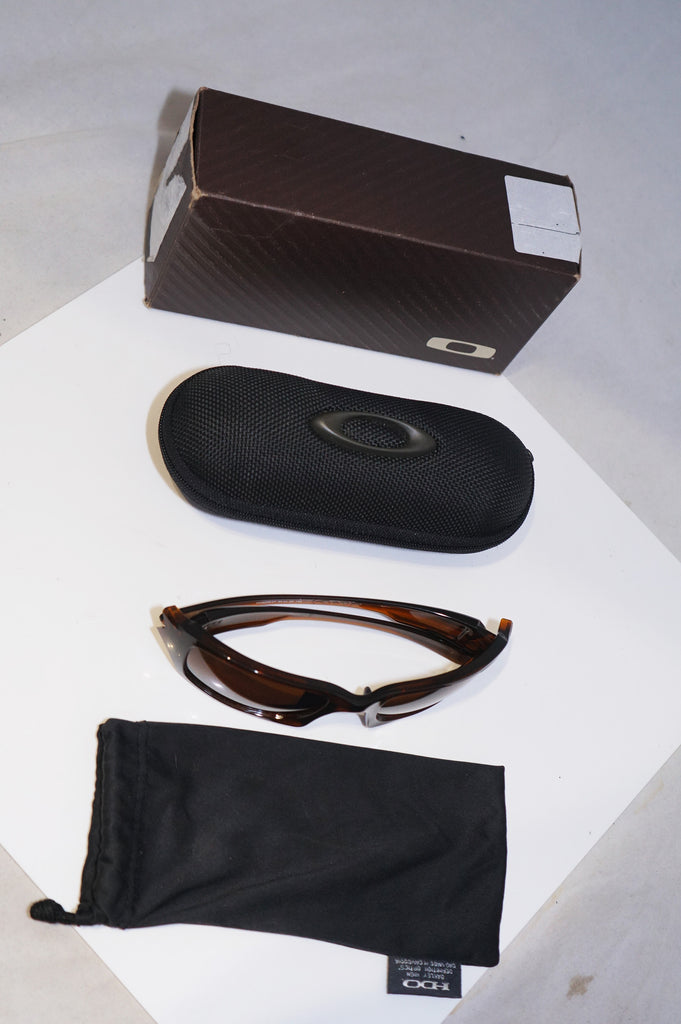 OAKLEY Boxed Mens Designer Sunglasses Brown Fives Squared OO 9238 07 14972