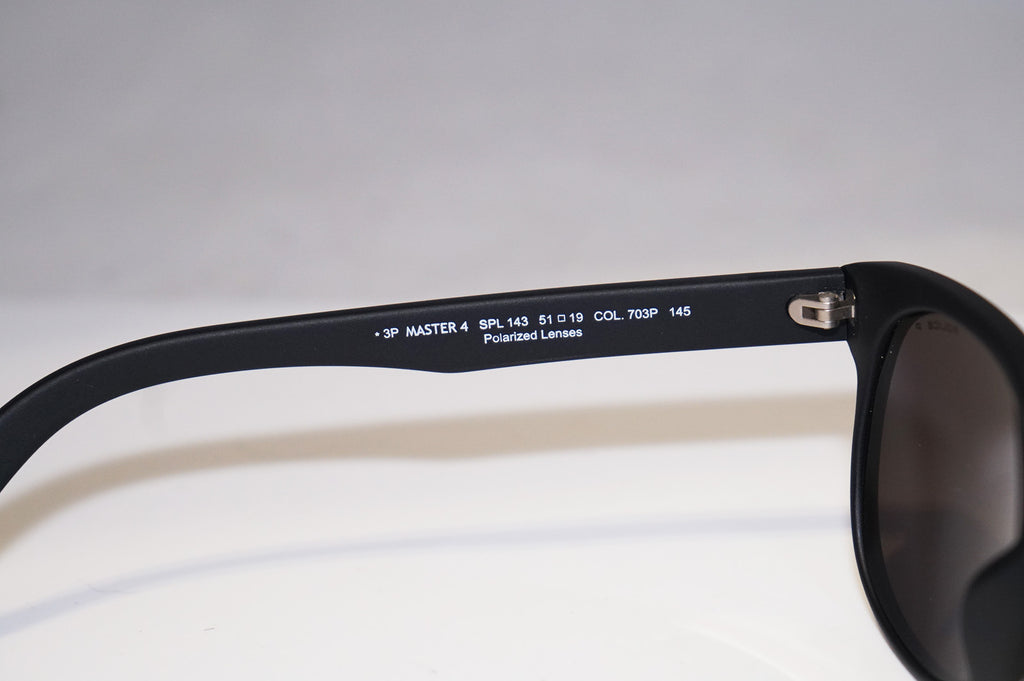 POLICE Mens Designer Polarized Sunglasses Black Master 4 SPL 143 COL 703P 15508