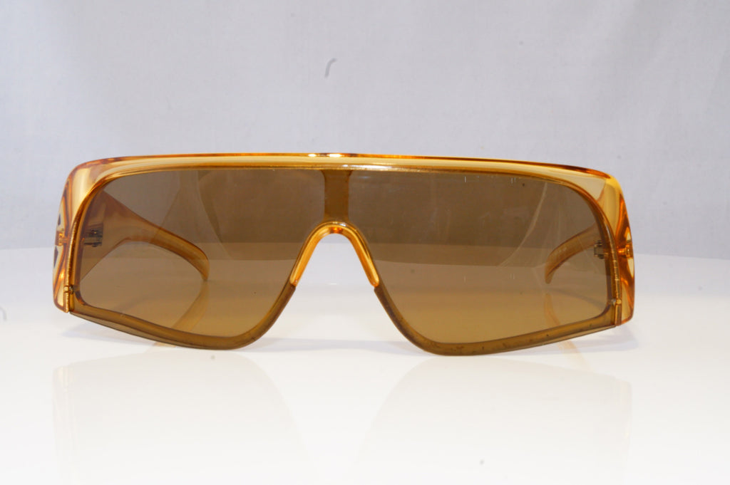 GUCCI Mens Vintage 1990 Designer Sunglasses Brown Shield GG 1421 586 20523