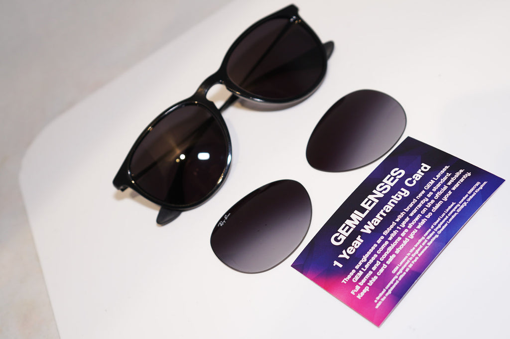 RAY-BAN Womens Designer Sunglasses Black Erika RB 4171 601/2P 15025