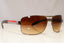 PRADA Mens Vintage 1990 Designer Sunglasses Brown Rectangle SPS 54I 5AV6S1 20515