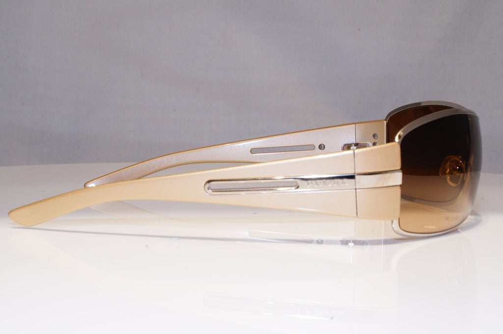 PRADA Mens Womens Unisex Designer Sunglasses Silver Shield SPR 56H 1BC-6S1 22169