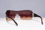 BVLGARI Womens Diamante Designer Sunglasses Brown Shield 8014-B 102/7N 18876