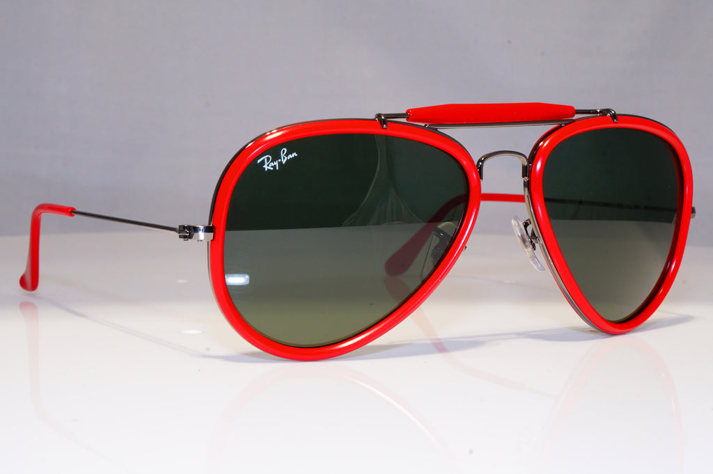 RAY-BAN Mens Womens Sunglasses Red Pilot ROAD SPIRIT NEW RB 3428 004 22158
