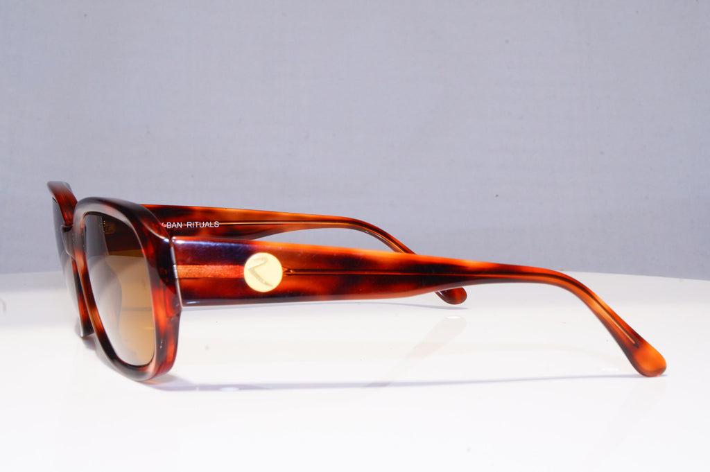 RAY-BAN Mens Vintage 1990 Designer Sunglasses Brown Rectangle W2541 BRN 18893