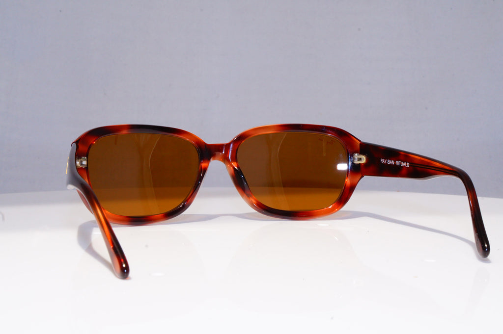 RAY-BAN Mens Vintage 1990 Designer Sunglasses Brown Rectangle W2541 BRN 18893