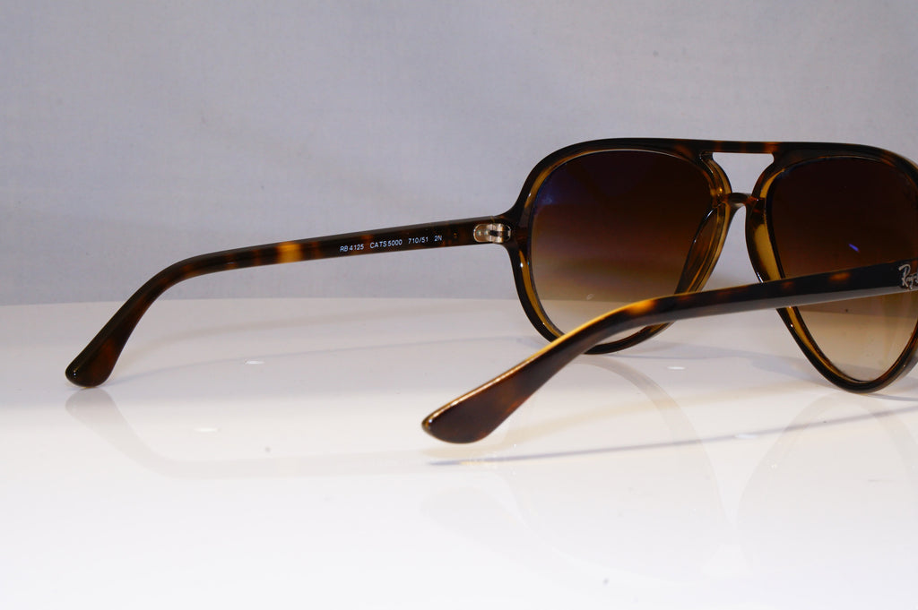 RAY-BAN Mens Womens Sunglasses Brown Pilot CATS 5000 RB 4125 710/51 22525