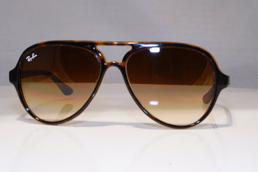 RAY-BAN Mens Womens Sunglasses Brown Pilot CATS 5000 RB 4125 710/51 22525