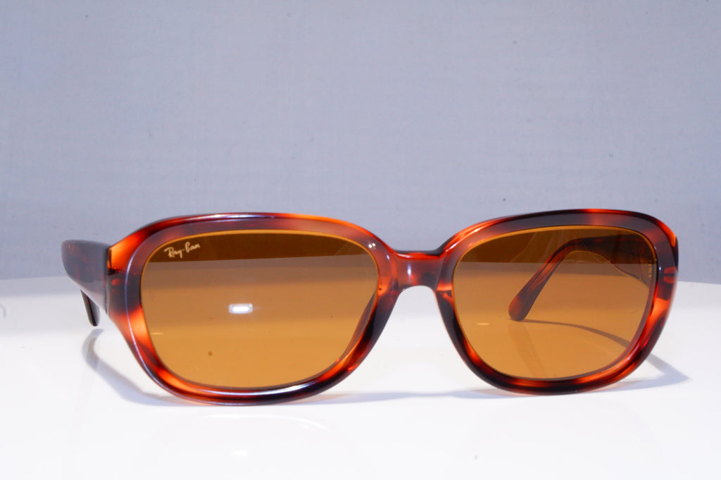RAY-BAN Mens Vintage 1990 Designer Sunglasses Brown Rectangle W2541 BRN 18893