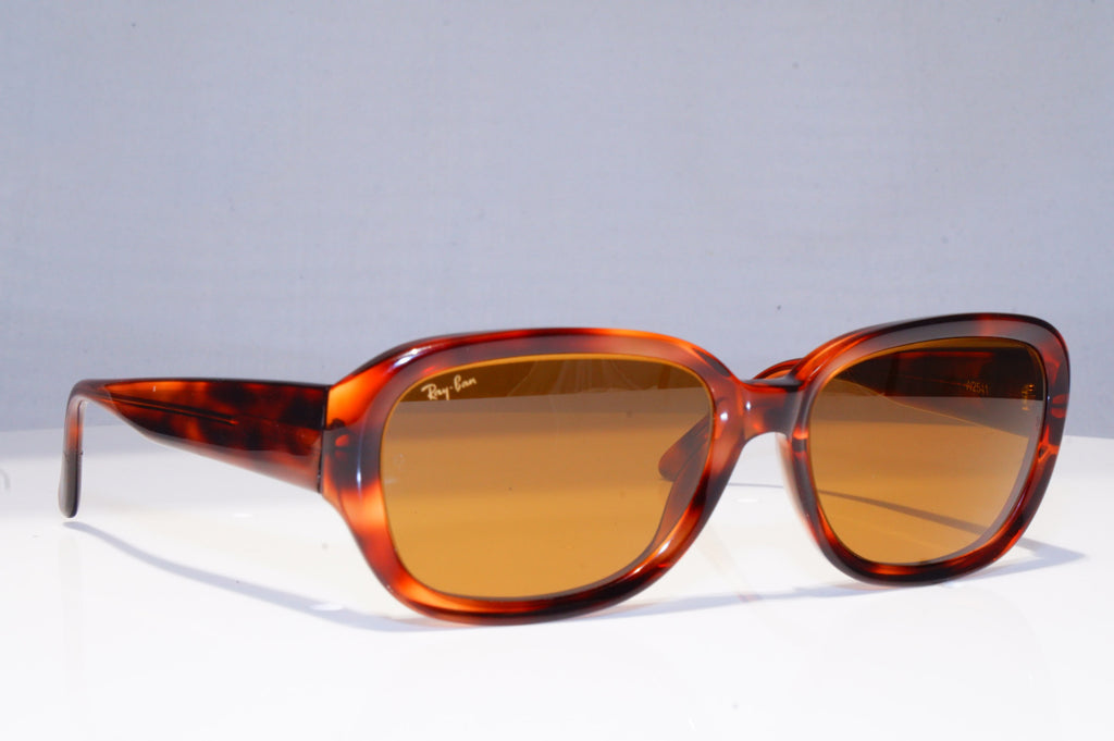 RAY-BAN Mens Vintage 1990 Designer Sunglasses Brown Rectangle W2541 BRN 18893