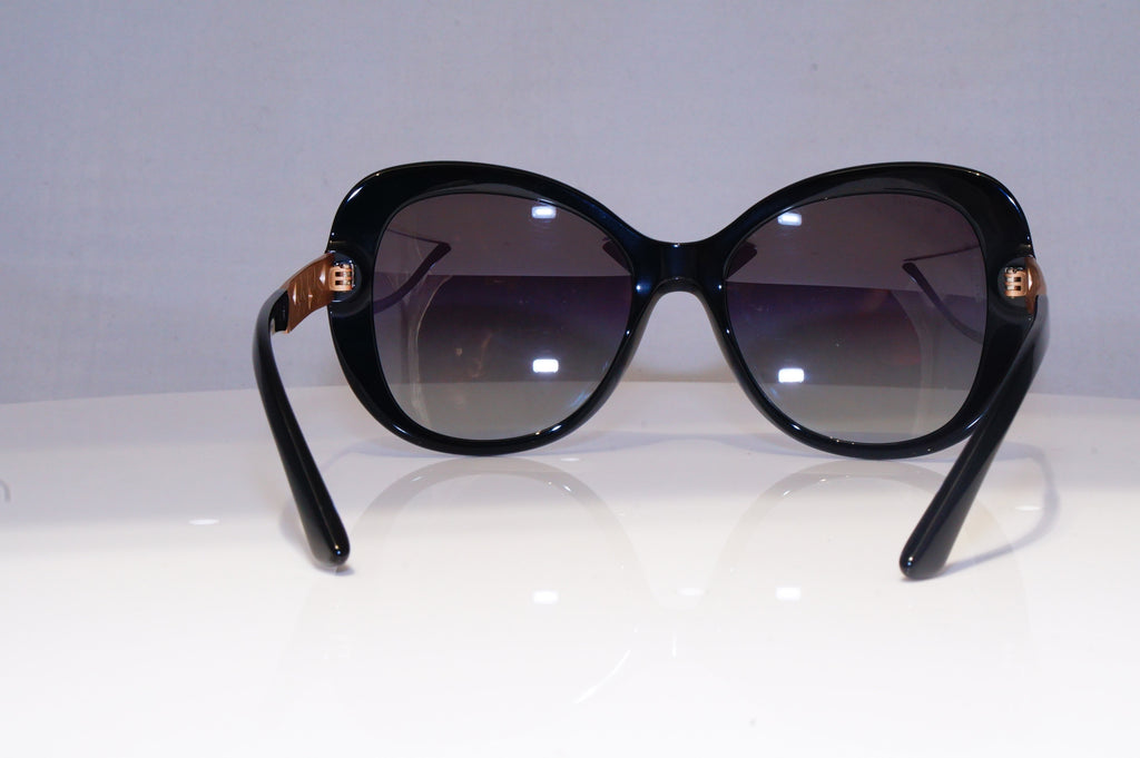 BVLGARI Womens Diamante Designer Sunglasses Black Butterfly 8199 501/8G 19576
