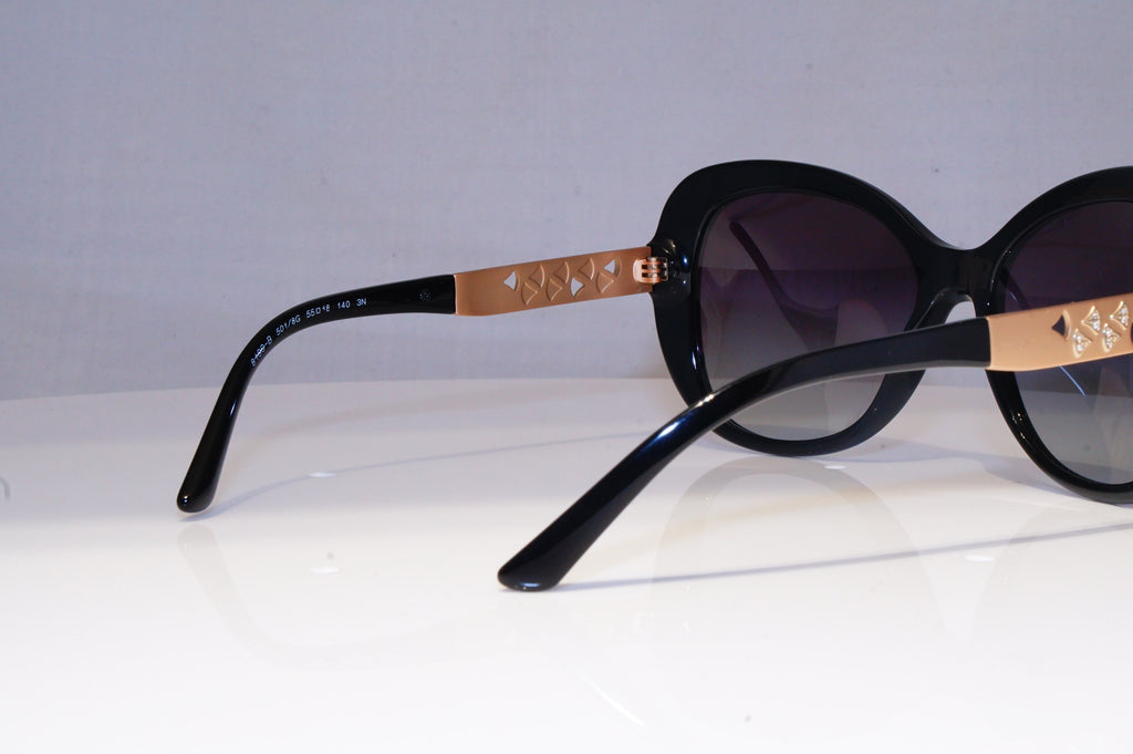 BVLGARI Womens Diamante Designer Sunglasses Black Butterfly 8199 501/8G 19576
