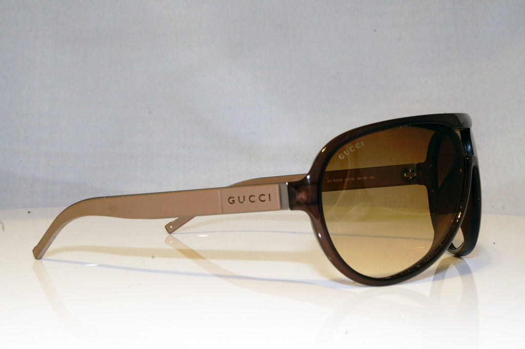 GUCCI Mens Designer Sunglasses Brown Aviator GG 1639 UYCS1 17810