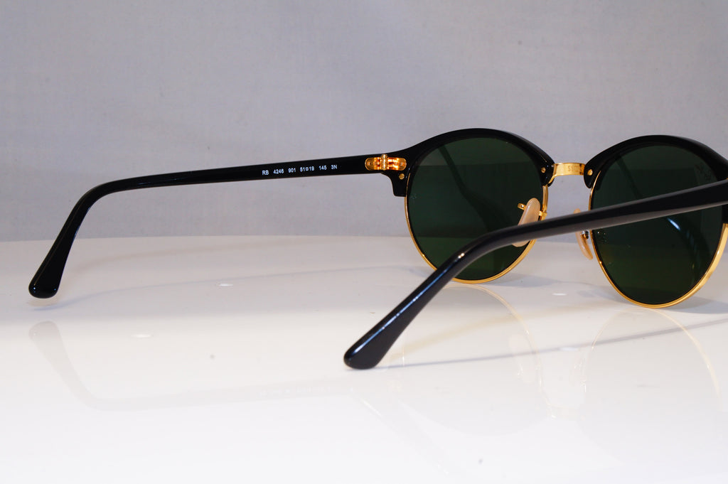 RAY-BAN Mens Womens Designer Sunglasses Black Round CLUBROUND RB 4246 901 22528