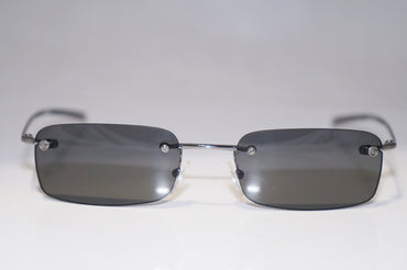 GUCCI Vintage Mens Designer Sunglasses Silver Rectangle GG 1715 6LBCE 15477