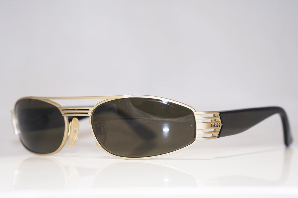 VERSUS VERSACE 1990 Vintage Mens Designer Sunglasses Gold MOD F38 COL 86M 14990