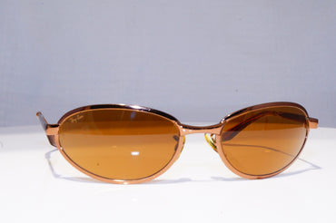 RAY-BAN Mens Vintage 1990 Designer Sunglasses Brown Oval W2645 BRN 18867