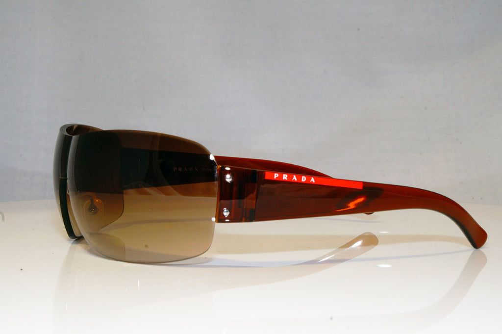 PRADA Mens Designer Sunglasses Brown Shield SPS 07F 4AN-6S1 17804