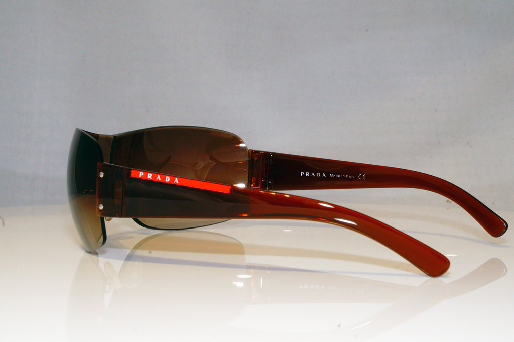 PRADA Mens Designer Sunglasses Brown Shield SPS 07F 4AN-6S1 17804