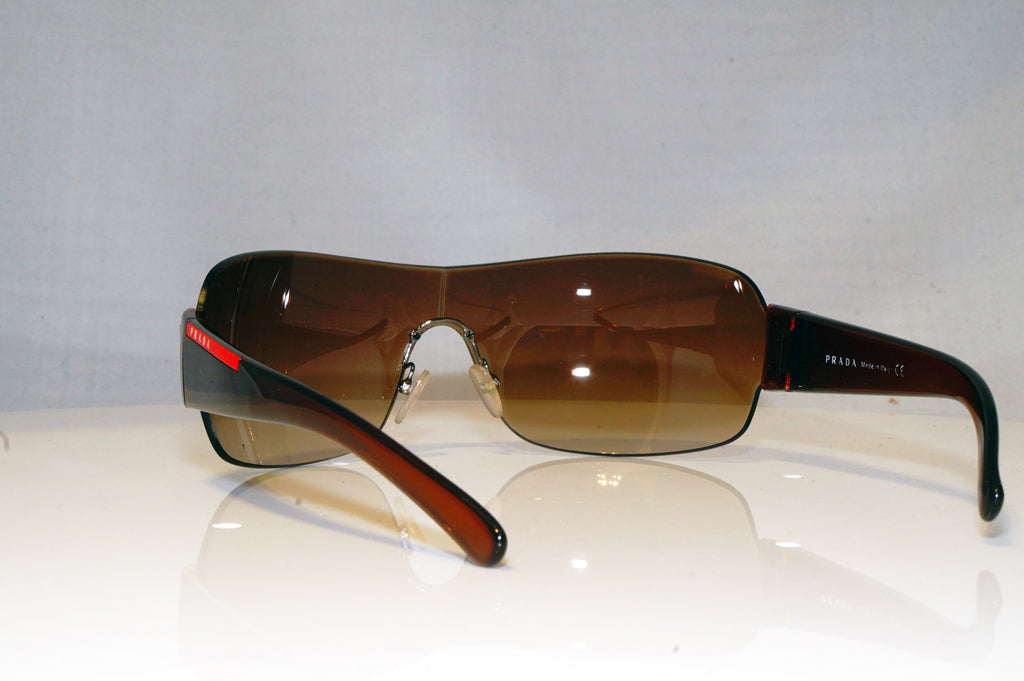 PRADA Mens Designer Sunglasses Brown Shield SPS 07F 4AN-6S1 17804