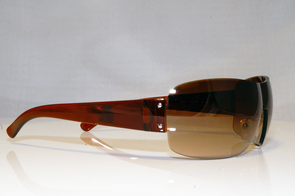 PRADA Mens Designer Sunglasses Brown Shield SPS 07F 4AN-6S1 17804
