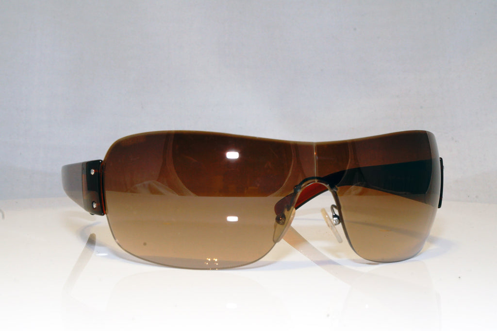 PRADA Mens Designer Sunglasses Brown Shield SPS 07F 4AN-6S1 17804
