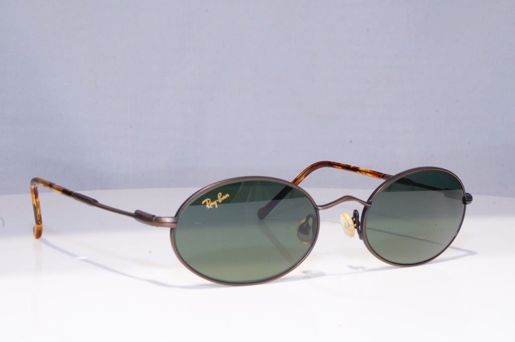 RAY-BAN Mens Unisex Vintage 1990 Designer Sunglasses Brown Oval W2655 BRN 18868