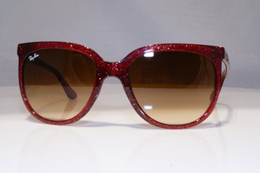 RAY-BAN Womens Sunglasses Burgundy Square CATS 1000 GLITTER RB 4126 807/51 22518