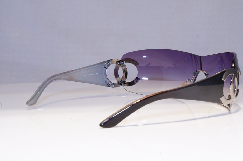 CHANEL Womens Designer Sunglasses Black Shield ICONIC CC 4125 106/8G 19573