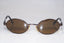 GIORGIO ARMANI 1990 Vintage Mens Designer Sunglasses Brown Oval 679 1149 15353