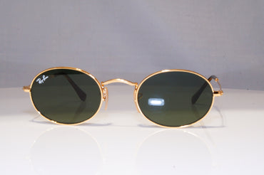 RAY-BAN Mens Womens Designer Sunglasses Gold Oval RB 3547 001 22517