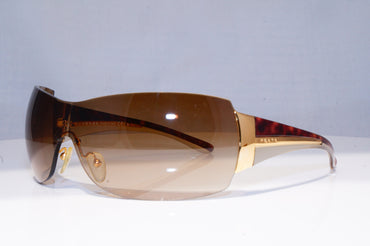PRADA Mens Womens Unisex Designer Sunglasses Brown Shield SPR 54G 5AK-2Z1 18864