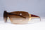 PRADA Mens Womens Unisex Designer Sunglasses Brown Shield SPR 54G 5AK-2Z1 18864
