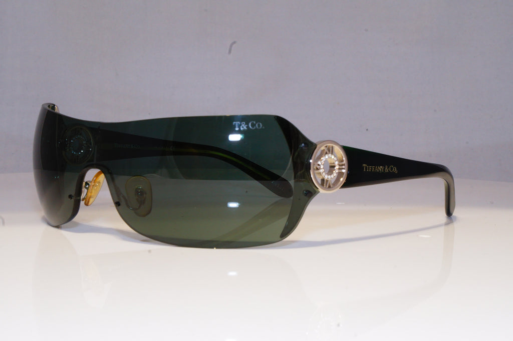 TIFFANY & CO Womens Diamante Designer Sunglasses Green Shield TF 3003 GRN 20410