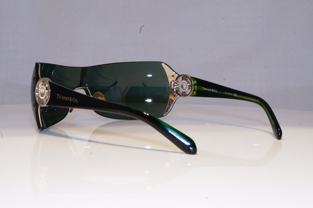 TIFFANY & CO Womens Diamante Designer Sunglasses Green Shield TF 3003 GRN 20410