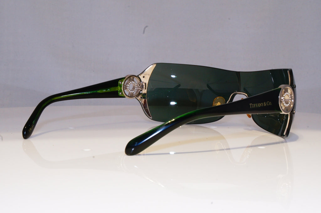 TIFFANY & CO Womens Diamante Designer Sunglasses Green Shield TF 3003 GRN 20410