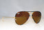 RAY-BAN Mens Designer Sunglasses Brown Aviator RB 3025 001 17790