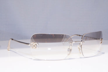 CHANEL Womens Diamante Boxed Designer Sunglasses Silver 4017-D 159/6I 18865