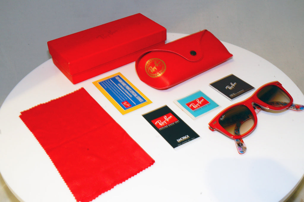 RAY-BAN Mens Boxed Designer Sunglasses Red Wayfarer RB 2140 1051/51 17787